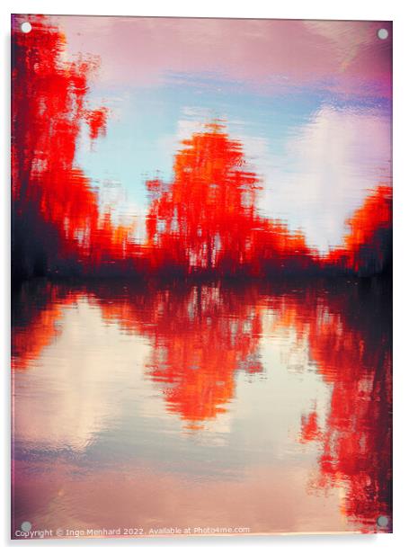 Blood shore Acrylic by Ingo Menhard