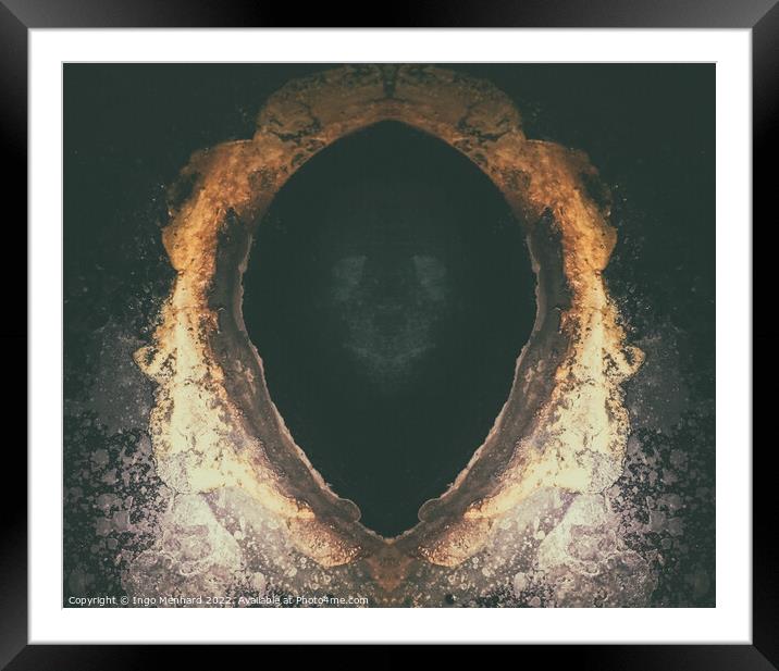 Skull face Framed Mounted Print by Ingo Menhard