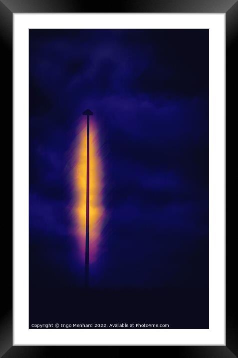Lightning lamp Framed Mounted Print by Ingo Menhard