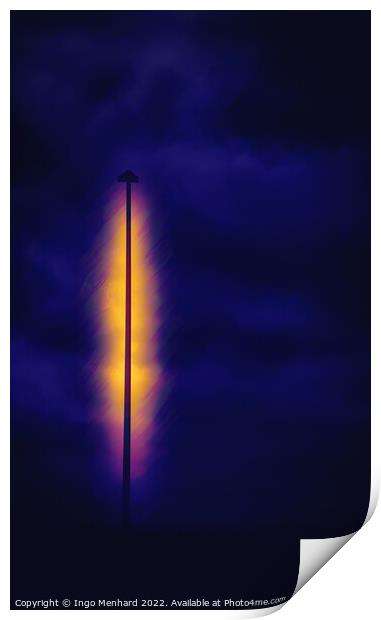 Lightning lamp Print by Ingo Menhard