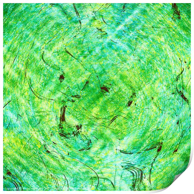 Green marble Print by Ingo Menhard