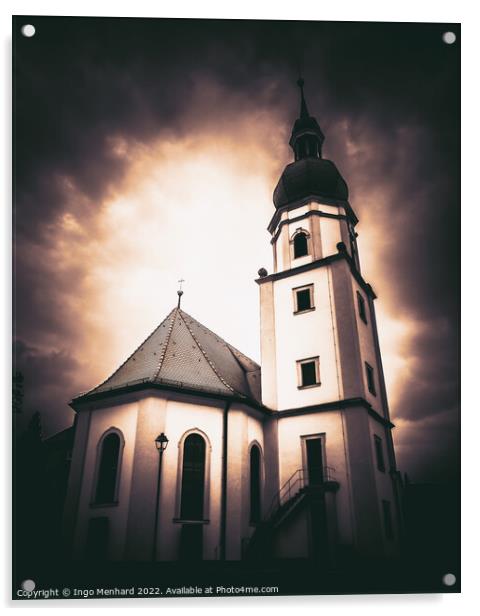 Maria Himmelfahrt church Acrylic by Ingo Menhard
