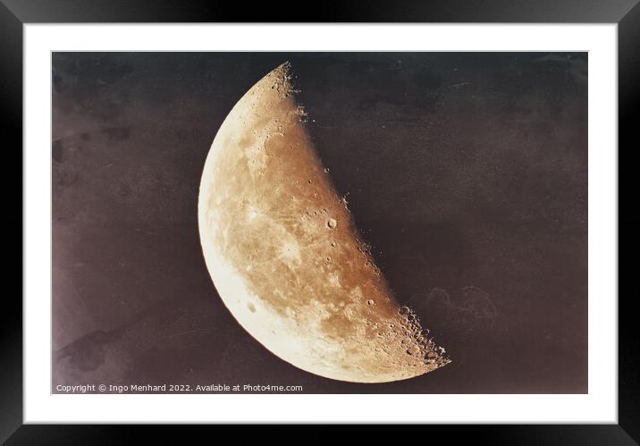 To the moon ... Framed Mounted Print by Ingo Menhard