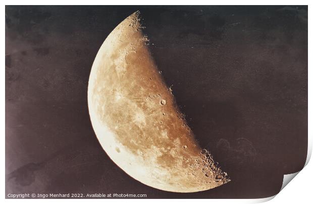 To the moon ... Print by Ingo Menhard