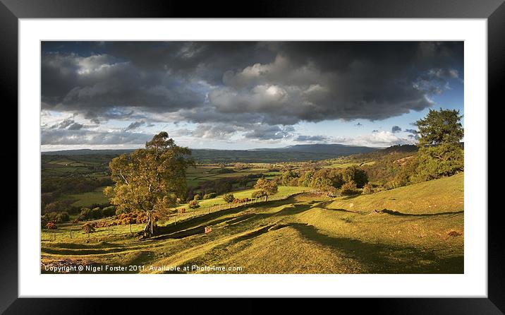 Llanfrynach Landscape Framed Mounted Print by Creative Photography Wales
