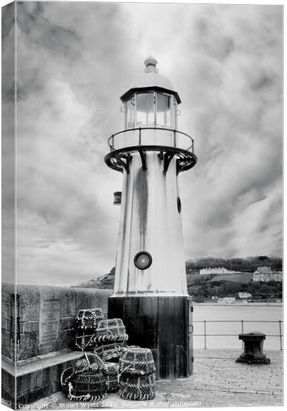 St. Ives Lighthouse Canvas Print by Stuart Wyatt