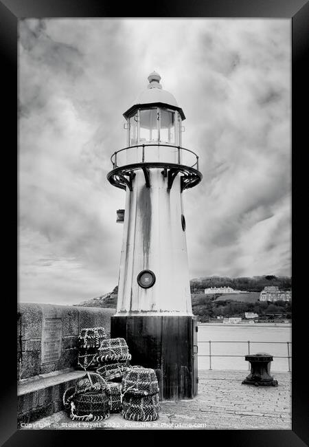 St. Ives Lighthouse Framed Print by Stuart Wyatt
