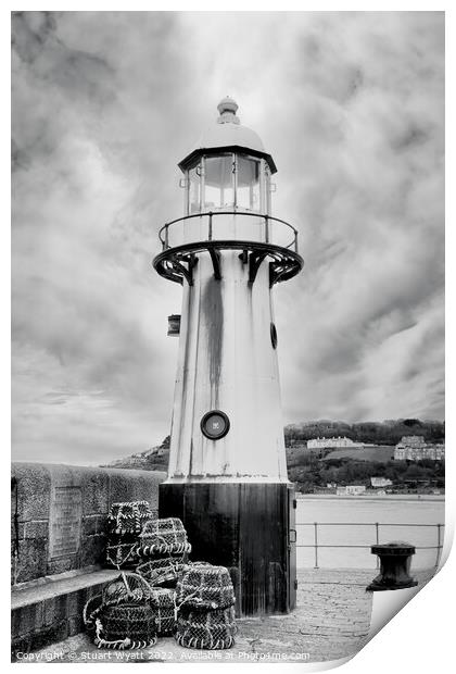 St. Ives Lighthouse Print by Stuart Wyatt