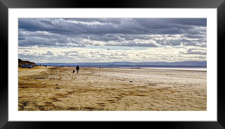 Moody Berrow Beach Somerset Framed Mounted Print by Peter F Hunt