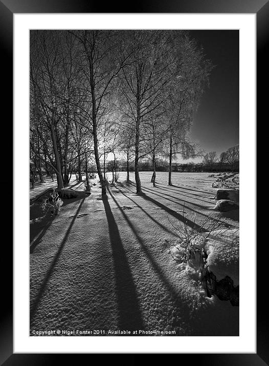 'Icy' Framed Mounted Print by Creative Photography Wales