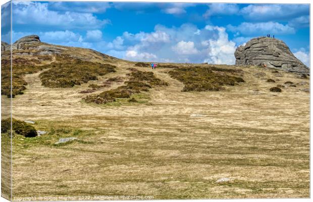 The Magnificent Haytor Tor Canvas Print by Roger Mechan