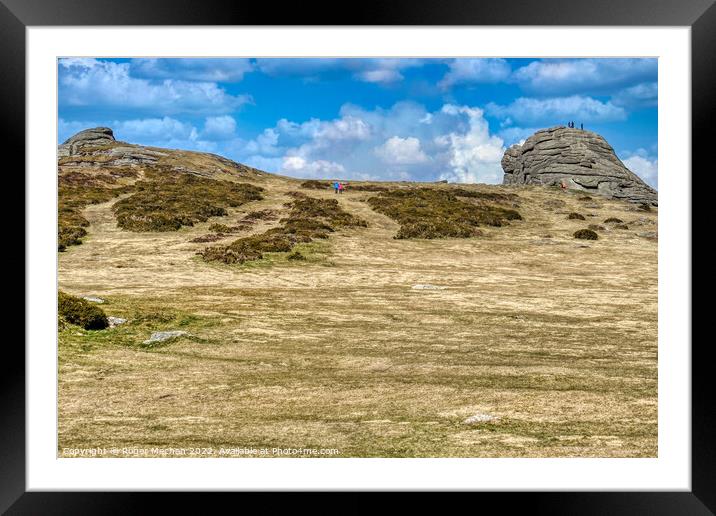 The Magnificent Haytor Tor Framed Mounted Print by Roger Mechan