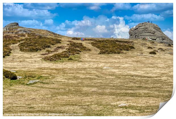The Magnificent Haytor Tor Print by Roger Mechan