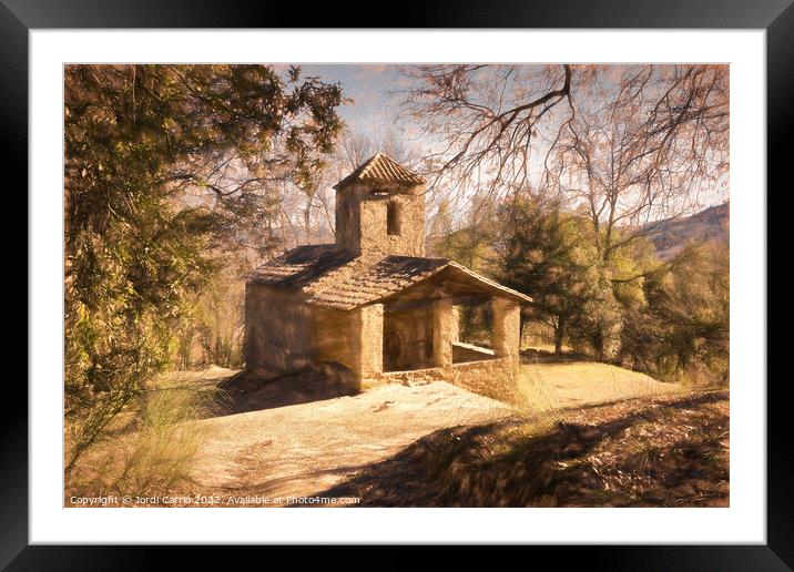Saint Miquel of Corb - CR2202-6786-PIN Framed Mounted Print by Jordi Carrio