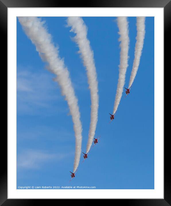 Royal Air Force Red Arrows  Framed Mounted Print by Liam Roberts