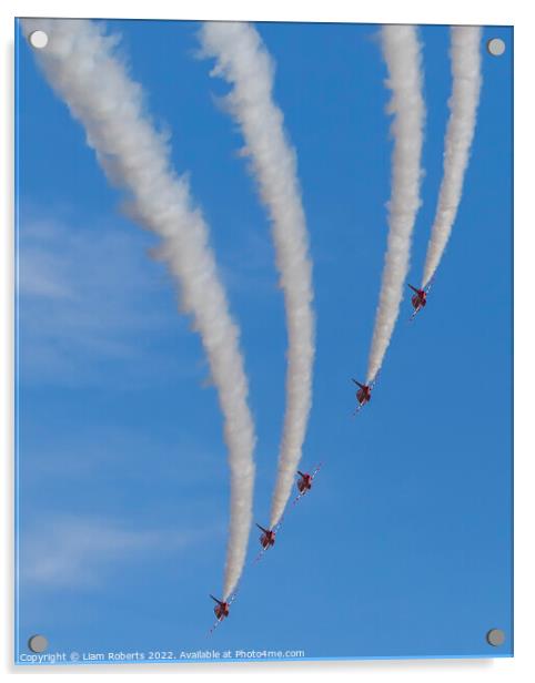 Royal Air Force Red Arrows  Acrylic by Liam Roberts