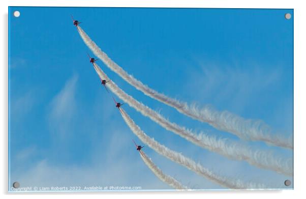 Royal Air Force Red Arrows Display Team Acrylic by Liam Roberts
