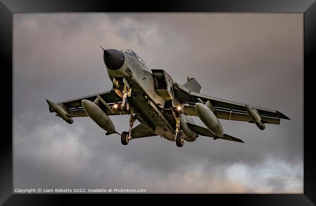 Italian Air Force Tornado Fighter Jet Framed Print by Liam Roberts
