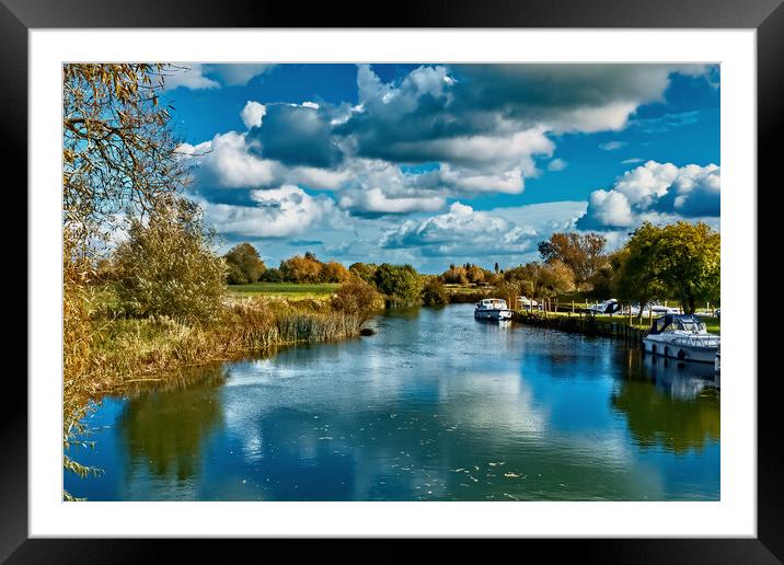 The Thames near Eaton Footbridge  Framed Mounted Print by Joyce Storey