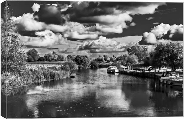 A Cloudy view of the Thames Canvas Print by Joyce Storey