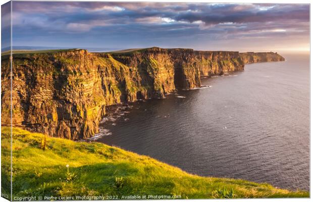 The Majestic Cliffs of Moher Ireland Canvas Print by Pierre Leclerc Photography