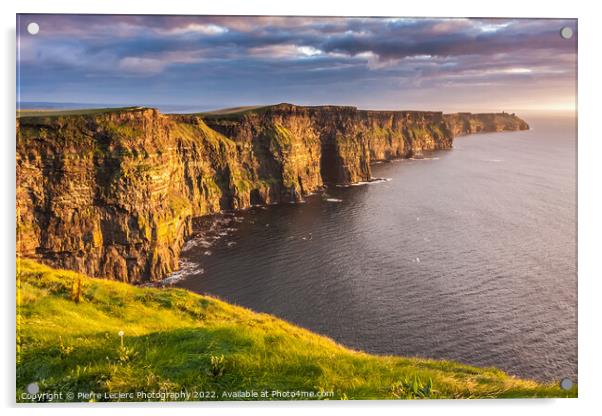 The Majestic Cliffs of Moher Ireland Acrylic by Pierre Leclerc Photography