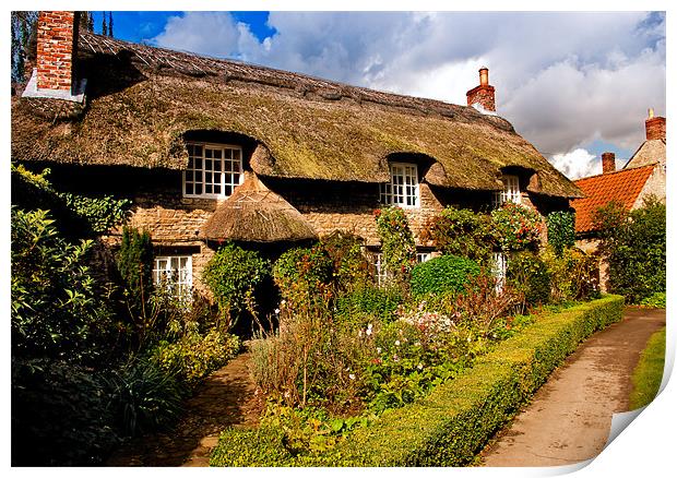 A Country Cottage Print by Trevor Kersley RIP