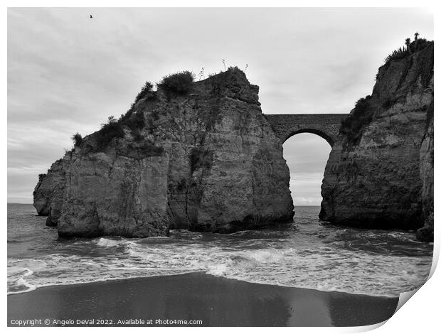 Estudantes Beach in Monochrome Print by Angelo DeVal