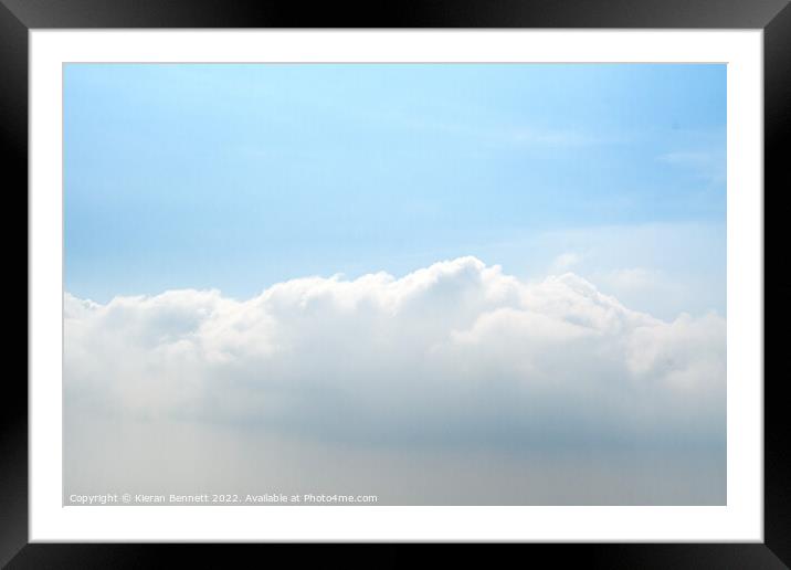 Clouded Skies. 2021 Framed Mounted Print by Kieran Bennett