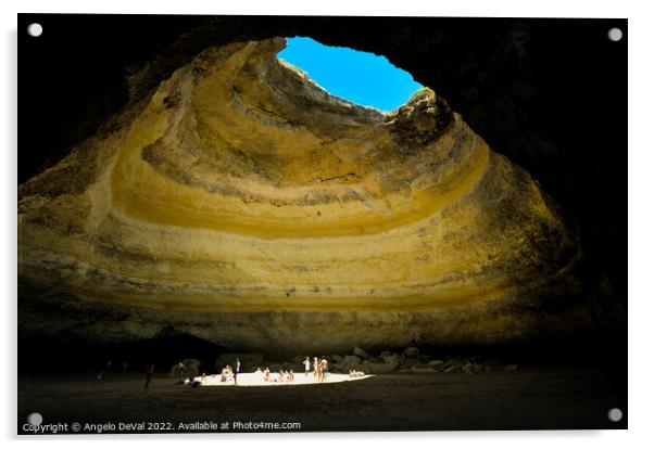 Benagil Cave Marvel Acrylic by Angelo DeVal