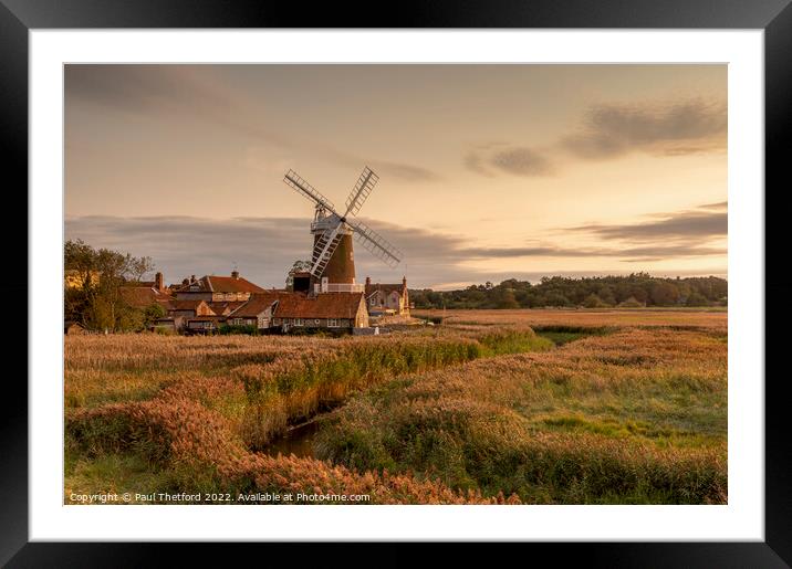 Cley Mill Framed Mounted Print by Paul Thetford