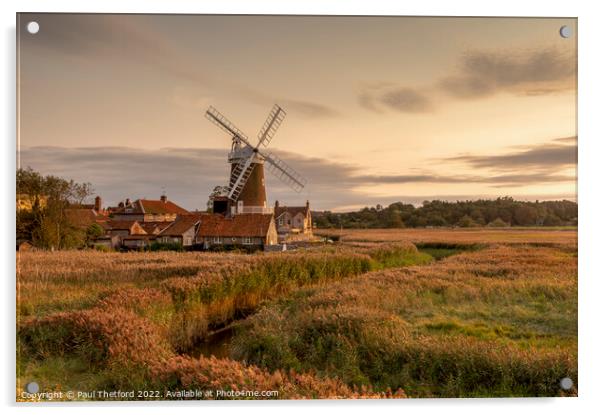 Cley Mill Acrylic by Paul Thetford