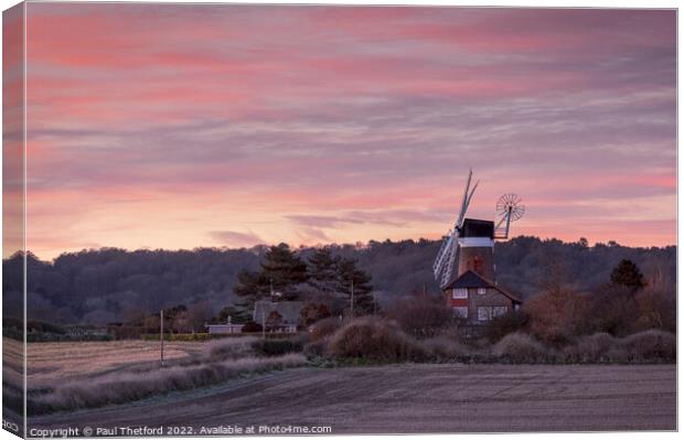 Weybourne Mill North Norfolk Canvas Print by Paul Thetford