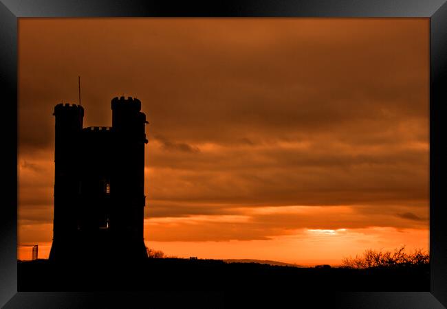 Broadway Tower Sunset Cotswolds Worcestershire Framed Print by Andy Evans Photos