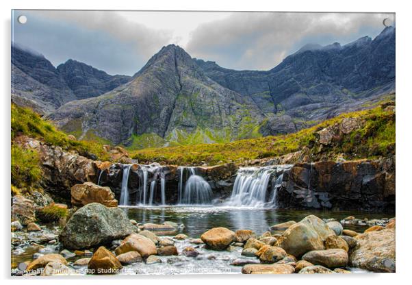 The Fairy Pools of Skye Acrylic by Storyography Photography