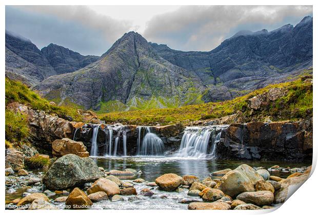 The Fairy Pools of Skye Print by Storyography Photography