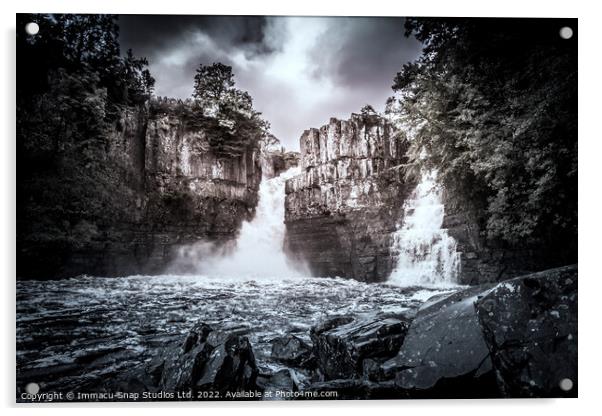 High Force Falls Acrylic by Storyography Photography