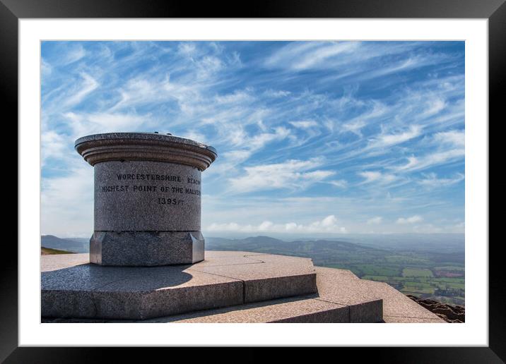 Majestic Views at Worcestershire Beacon Framed Mounted Print by Wendy Williams CPAGB