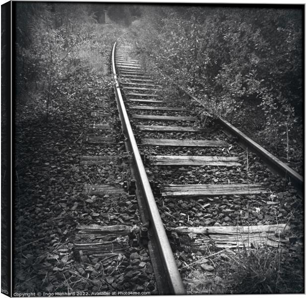 Abandoned rails leading to nowhere Canvas Print by Ingo Menhard