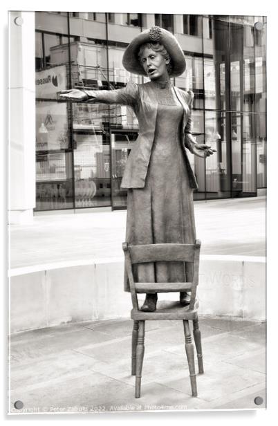 Statue of Emmeline Pankhurst Acrylic by Peter Zabulis