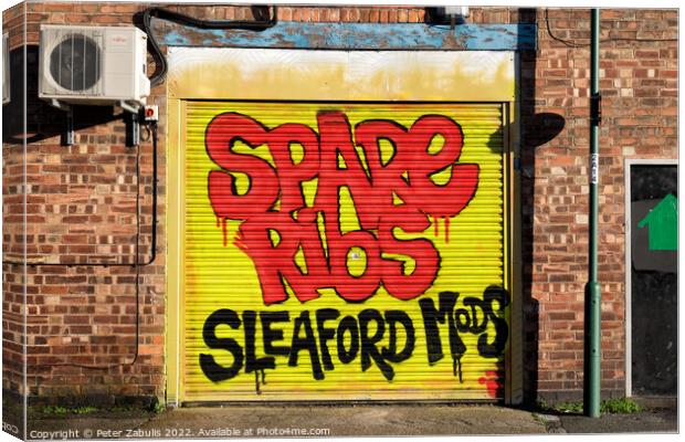 Spare Ribs - Sleaford Mods Canvas Print by Peter Zabulis