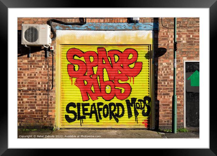 Spare Ribs - Sleaford Mods Framed Mounted Print by Peter Zabulis