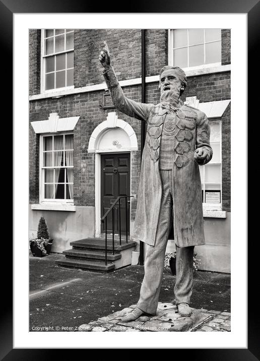  Statue of William Booth Framed Mounted Print by Peter Zabulis