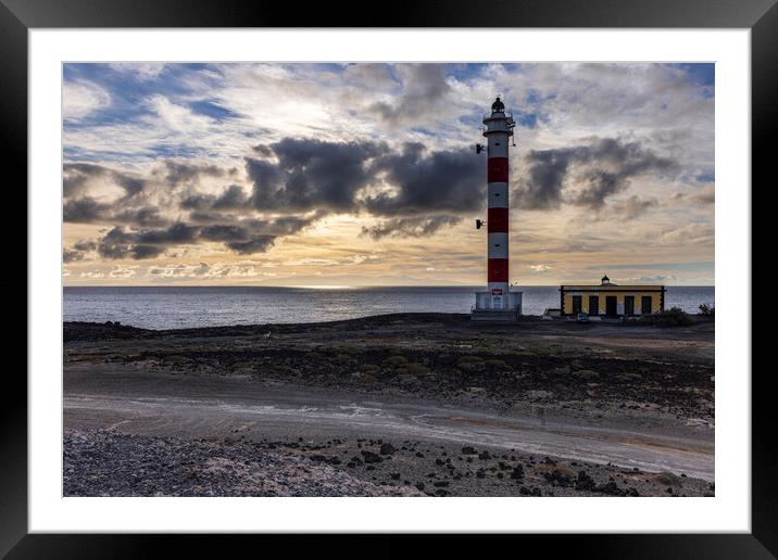 Lighthouse at Poris de Abona Tenerife Framed Mounted Print by Phil Crean