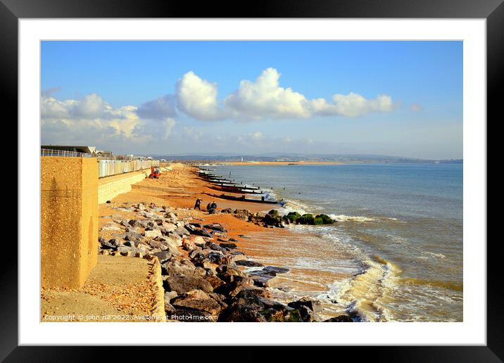 Milford on Sea, Dorset. Framed Mounted Print by john hill