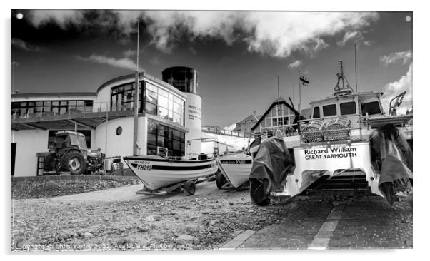 Sea fishing life in Cromer, North Norfolk Coast Acrylic by Chris Yaxley
