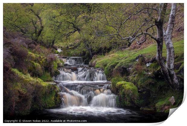 Majestic Fairbrook Waterfall Print by Steven Nokes