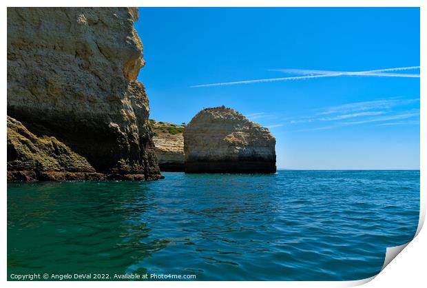 Cliffs of Benagil - Algarve Print by Angelo DeVal