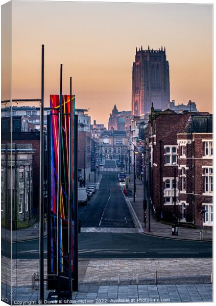 Hope Street Liverpool Canvas Print by Dominic Shaw-McIver