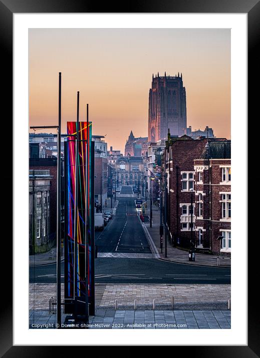 Hope Street Liverpool Framed Mounted Print by Dominic Shaw-McIver